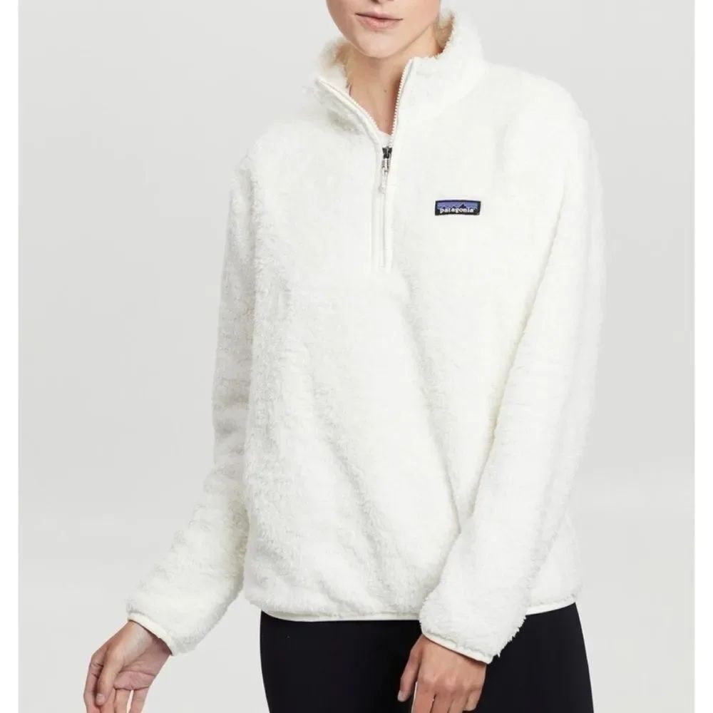 Patagonia Los Gatos 1/4-Zip Fleece in Birch White Size S ~ Pristine
